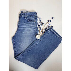 AG Adriano Goldschmied The Mari High-Rise Straight Leg Jeans In Medium Wash  31R